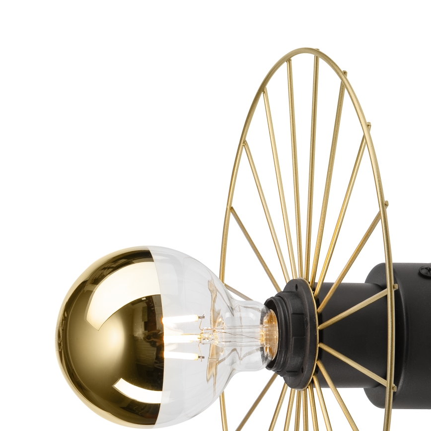 Aplique MONTANA 1xE27/15W/230V diá. 30 cm dorado