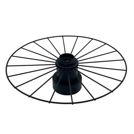 Aplique MONTANA 1xE27/15W/230V diá. 30 cm negro
