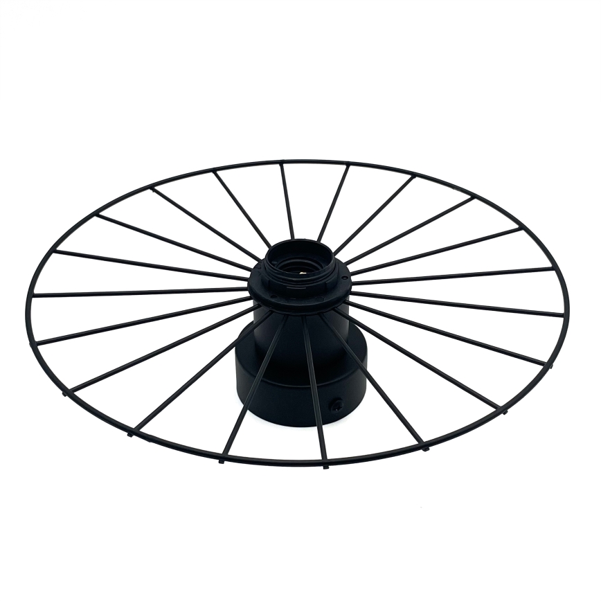 Aplique MONTANA 1xE27/15W/230V diá. 30 cm negro