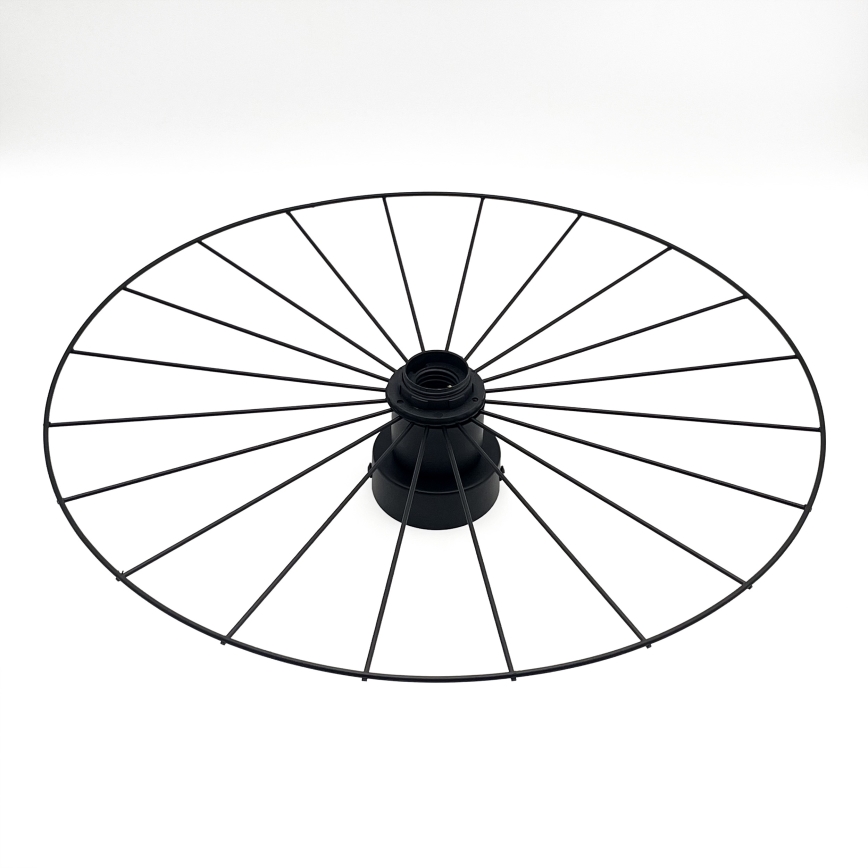 Aplique MONTANA 1xE27/15W/230V diá. 45 cm negro