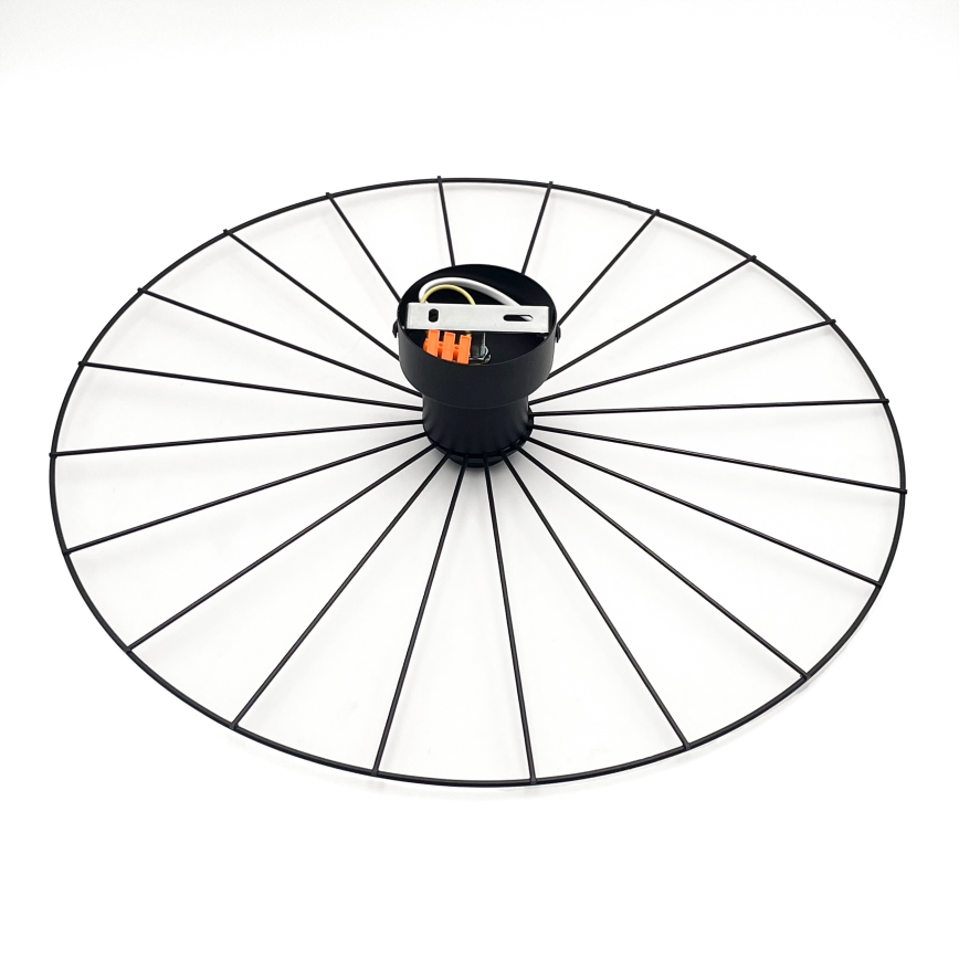Aplique MONTANA 1xE27/15W/230V diá. 45 cm negro