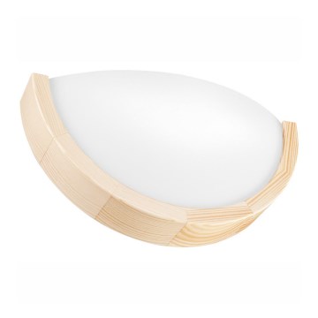 Aplique NATURAL SLIM 1xE27/60W/230V pino