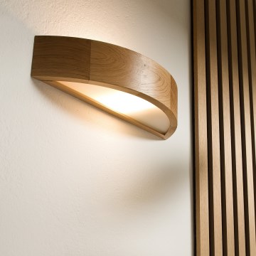 Aplique OAK 1xE27/60W/230V roble