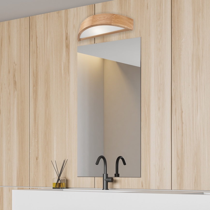 Aplique OAK 1xE27/60W/230V roble