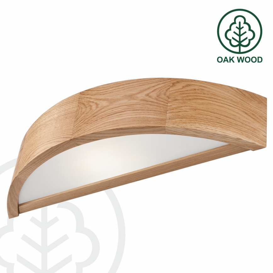 Aplique OAK 1xE27/60W/230V roble