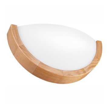 Aplique OAK SLIM 1xE27/60W/230V roble