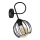 Aplique OXFORD 1xE27/15W/230V negro