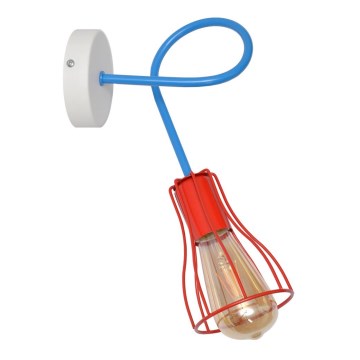 Aplique OXFORD 1xE27/15W/230V rojo