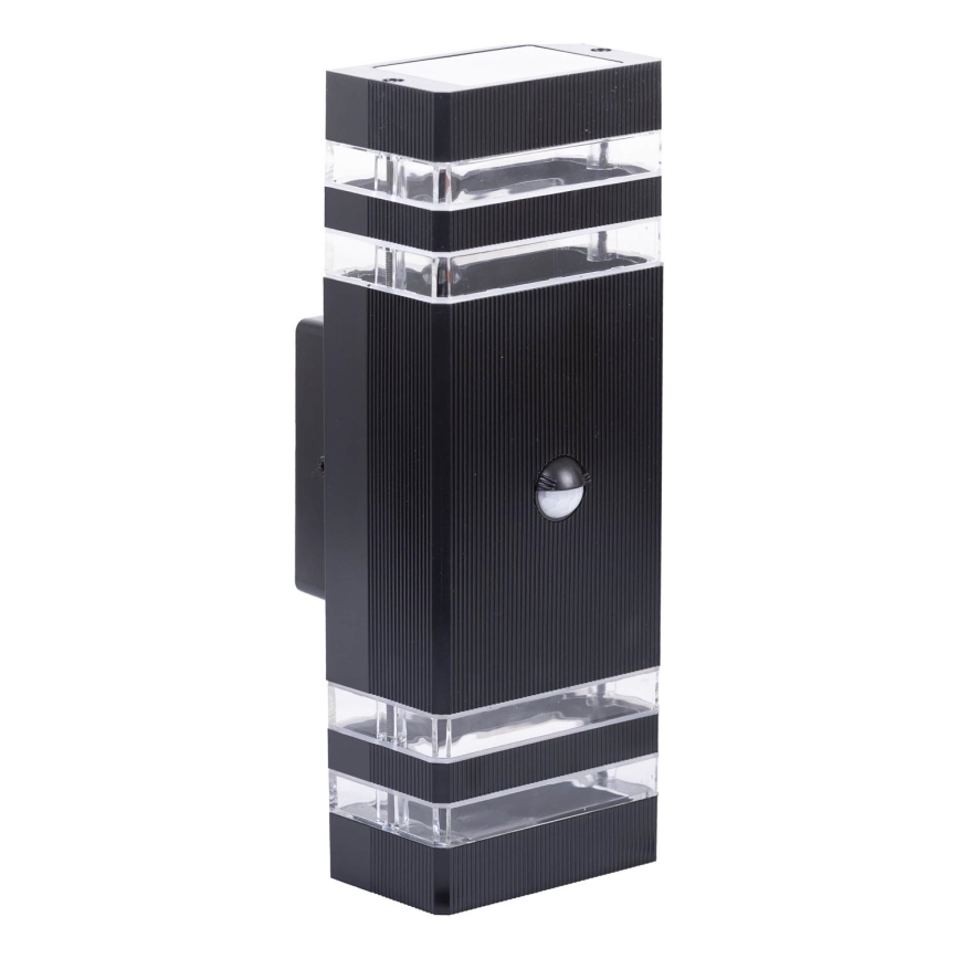 Aplique para exterior con sensor BREZZA 2xGU10/35W/230V IP65