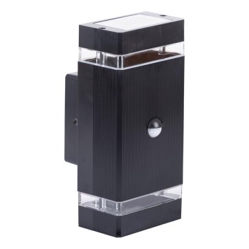 Aplique para exterior con sensor NIZZA 2xGU10/35W/230V IP65