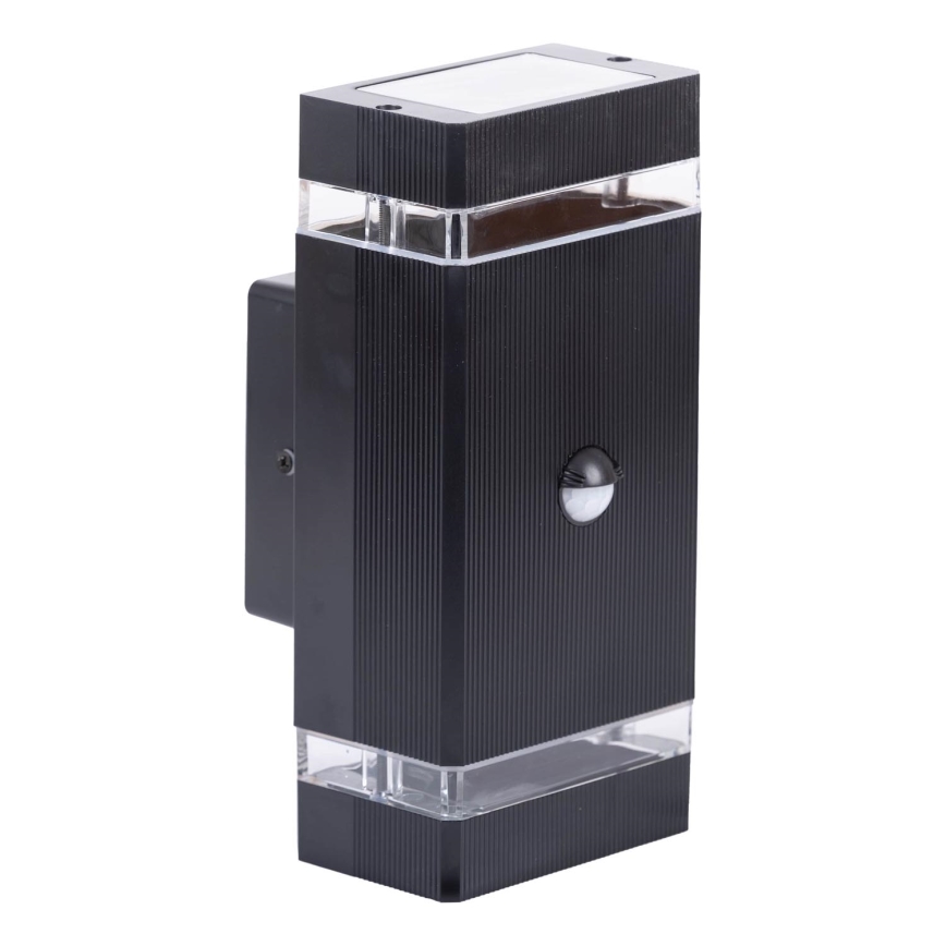Aplique para exterior con sensor NIZZA 2xGU10/35W/230V IP65