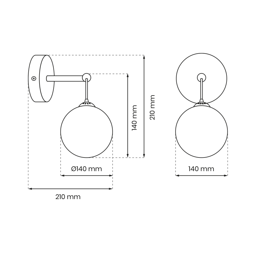 Aplique REFLEX 1xE14/40W/230V