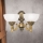 Aplique ROCCA 2xE27/60W/230V bronce/blanco