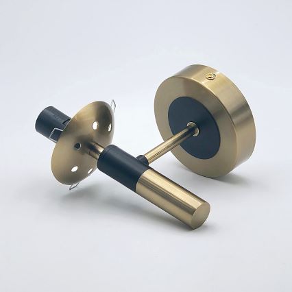 Aplique ROLLO 1xE14/5W/230V dorado/beige ahumado