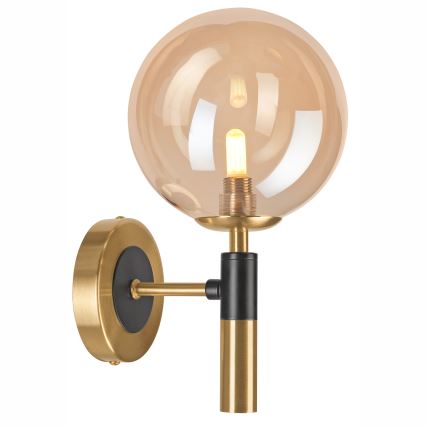 Aplique ROLLO 1xG9/5W/230V dorado/ahumado beige