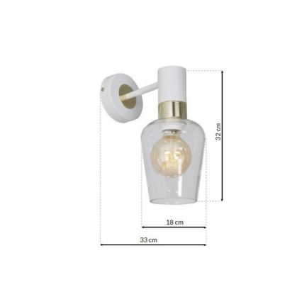 Aplique ROMA WHITE 1xE27/60W/230V