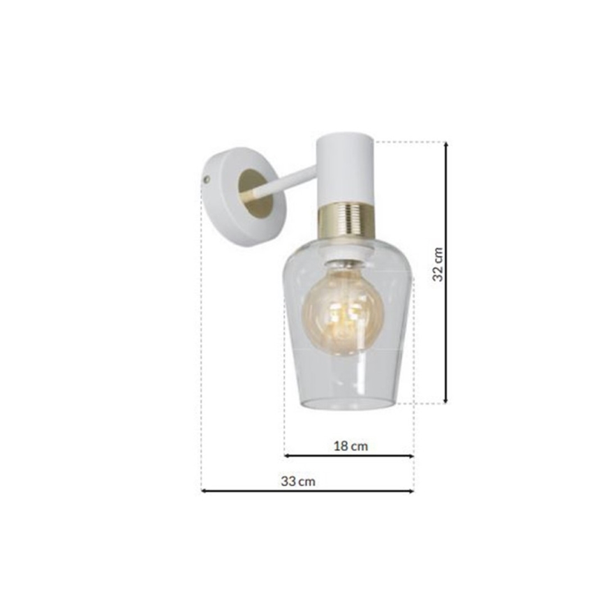 Aplique ROMA WHITE 1xE27/60W/230V