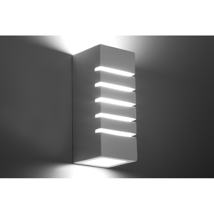 Aplique SAMIR 1xE27/60W/230V blanco