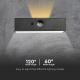 Aplique Solar LED con sensor LED/3W/3,7V 3000K/4000K IP65 negro