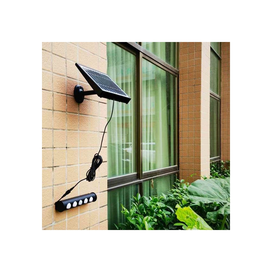 Aplique solar LED con sensor LED/8W/3.7V 4000 mAh 4000K IP65