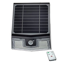 Aplique solar LED con sensor TRANSFORMADOR LED/7W/3,7V IP65 + mando a distancia