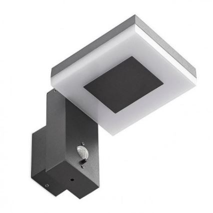 Aplique solar LED de exterior con sensor LED/5,5W/3,7V 3000K IP54