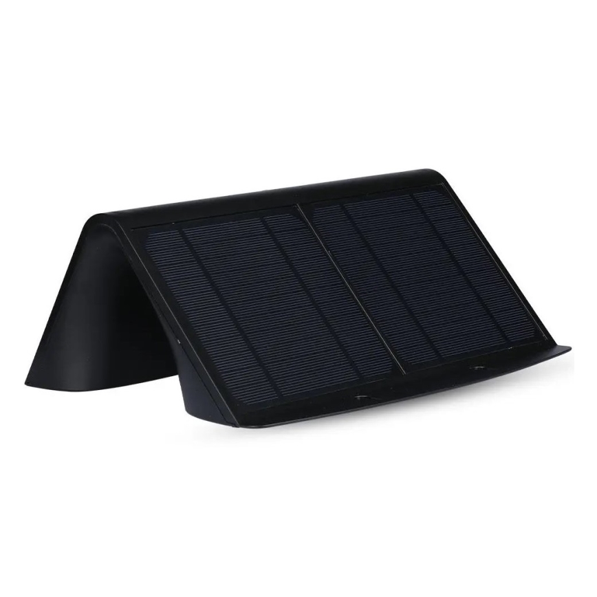 Aplique solar LED de pared con sensor LED/7W/3,7V 4000K IP65 negro