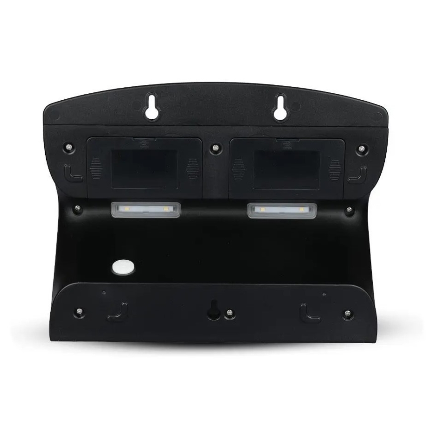 Aplique solar LED de pared con sensor LED/7W/3,7V 4000K IP65 negro