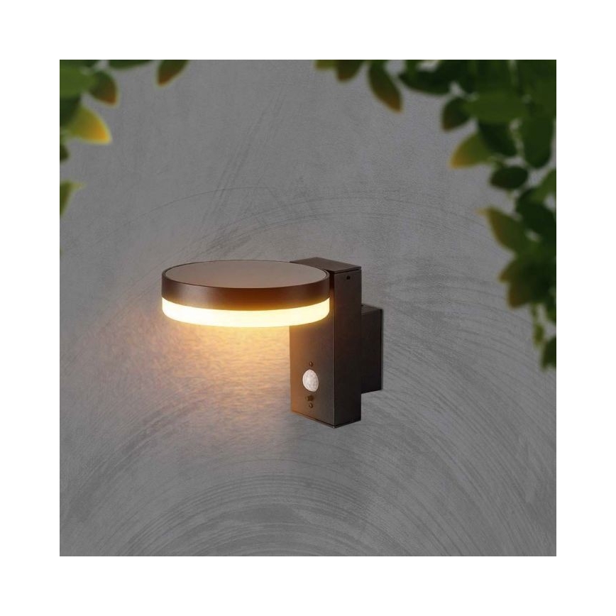 Aplique solar LED de pared para exterior con sensor LED/5,5W/3,7V 3000K IP54 2000 mAh