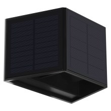 Aplique Solar LED WINGS LED/2W/3,2V 6000K IP54 negro