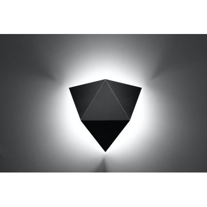 Aplique SOLIDO 2xG9/40W/230V negro