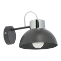 Aplique TEDI 1xE27/60W/230V antracita/cromo brillante