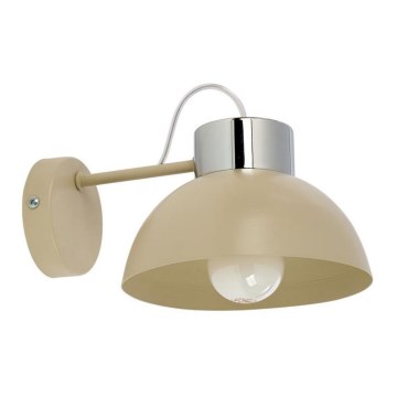 Aplique TEDI 1xE27/60W/230V beige/cromo brillante