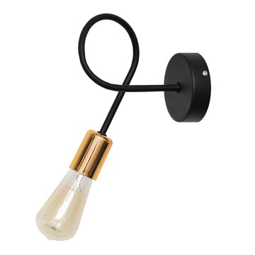 Aplique TUBE 1xE27/15W/230V negro