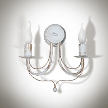 Aplique VERSA 2xE14/40W/230V blanco 29 cm