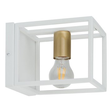Aplique VIGO 1xE27/60W/230V blanco/dorado