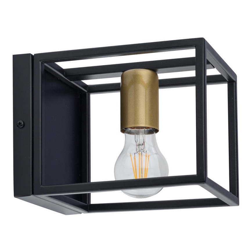 Aplique VIGO 1xE27/60W/230V negro/dorado