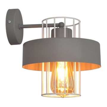 Aplique VOLTA 1xE27/15W/230V gris