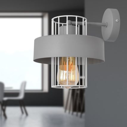 Aplique VOLTA 1xE27/15W/230V gris
