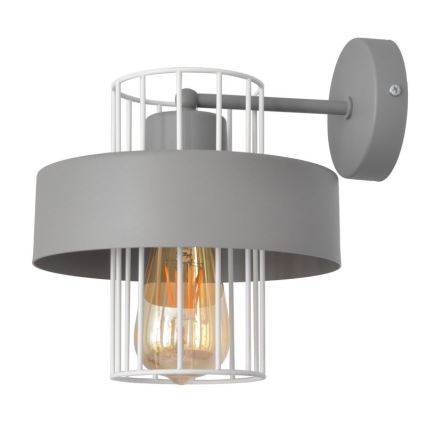 Aplique VOLTA 1xE27/15W/230V gris