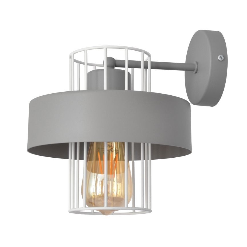 Aplique VOLTA 1xE27/15W/230V gris