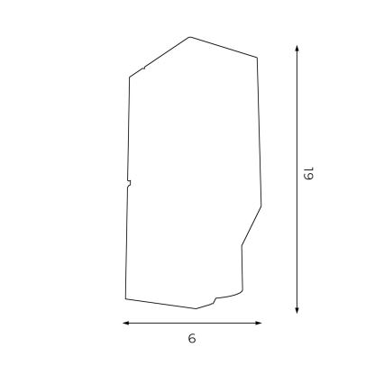 Aplique WALL 1xGU10/8W/230V blanco/cobre