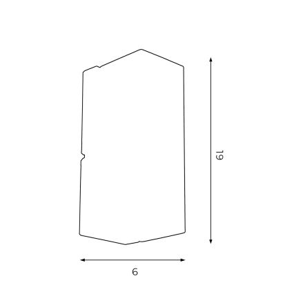 Aplique WALL 1xGU10/8W/230V blanco