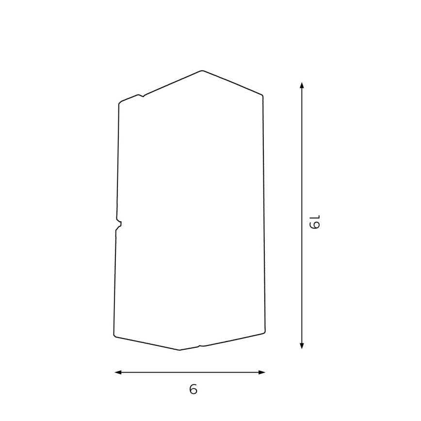 Aplique WALL 1xGU10/8W/230V negro