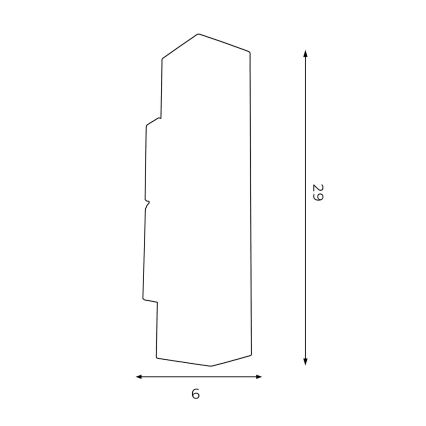 Aplique WALL 2xGU10/8W/230V blanco