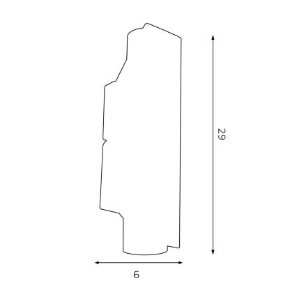 Aplique WALL 2xGU10/8W/230V blanco/latón