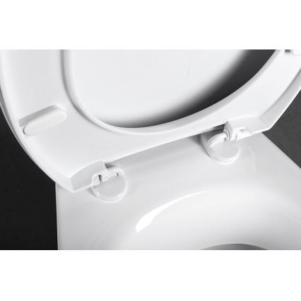Aqualine - Asiento de inodoro FIXET blanco