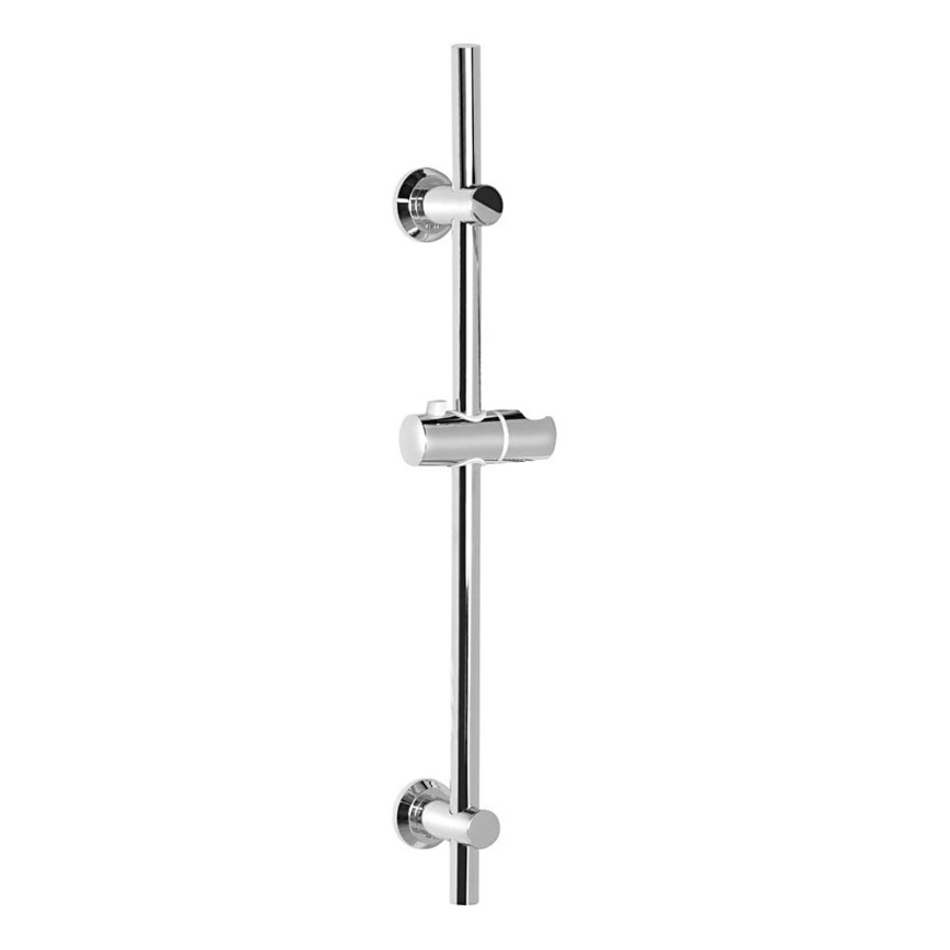 Aqualine - Barra de ducha con soporte deslizante cromo brillante