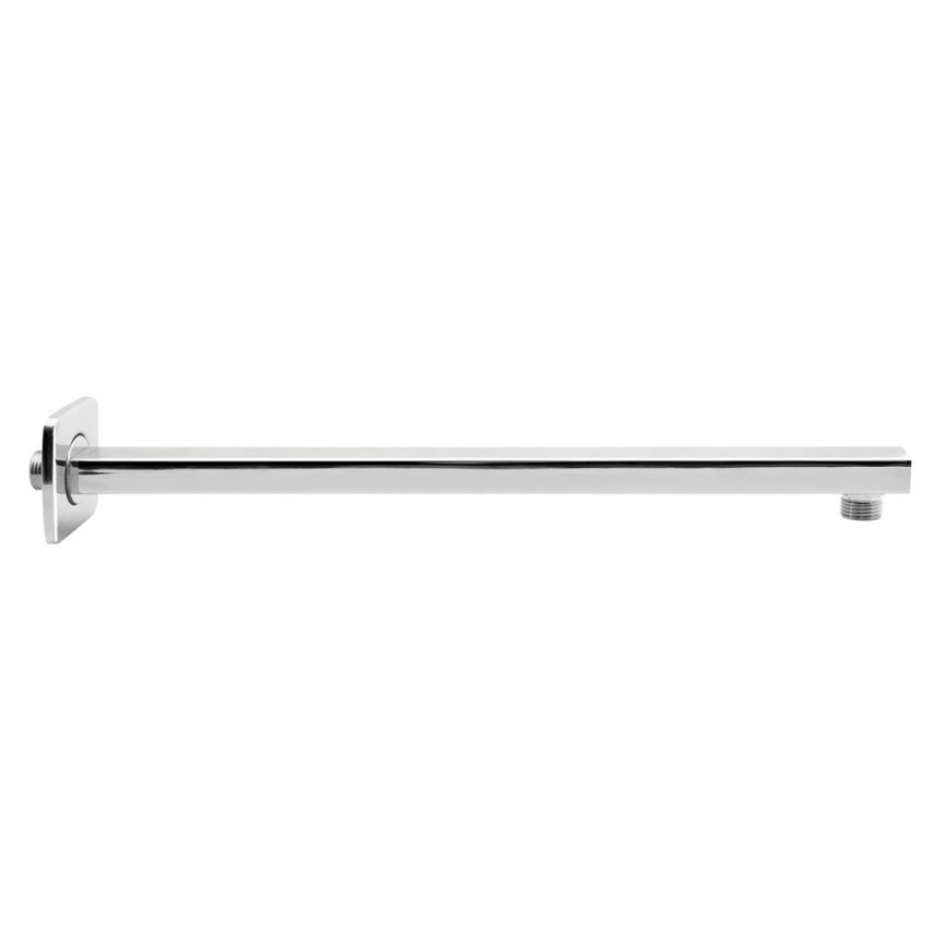 Aqualine - Brazo de ducha cuadrado 40,4 cm cromo brillante