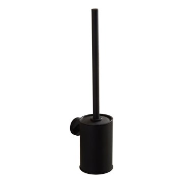 Aqualine - Cepillo de inodoro montado en la pared SAMBA negro